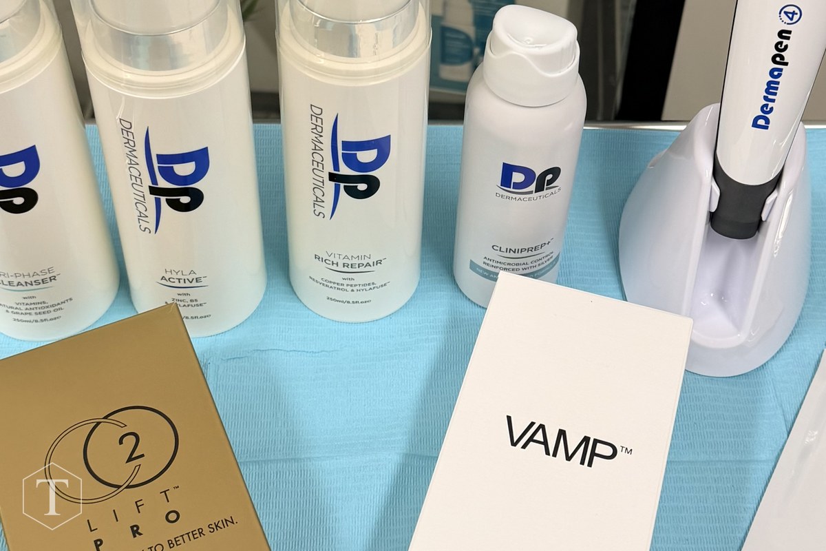 Medical-grade microneedling device and post-treatment skincare