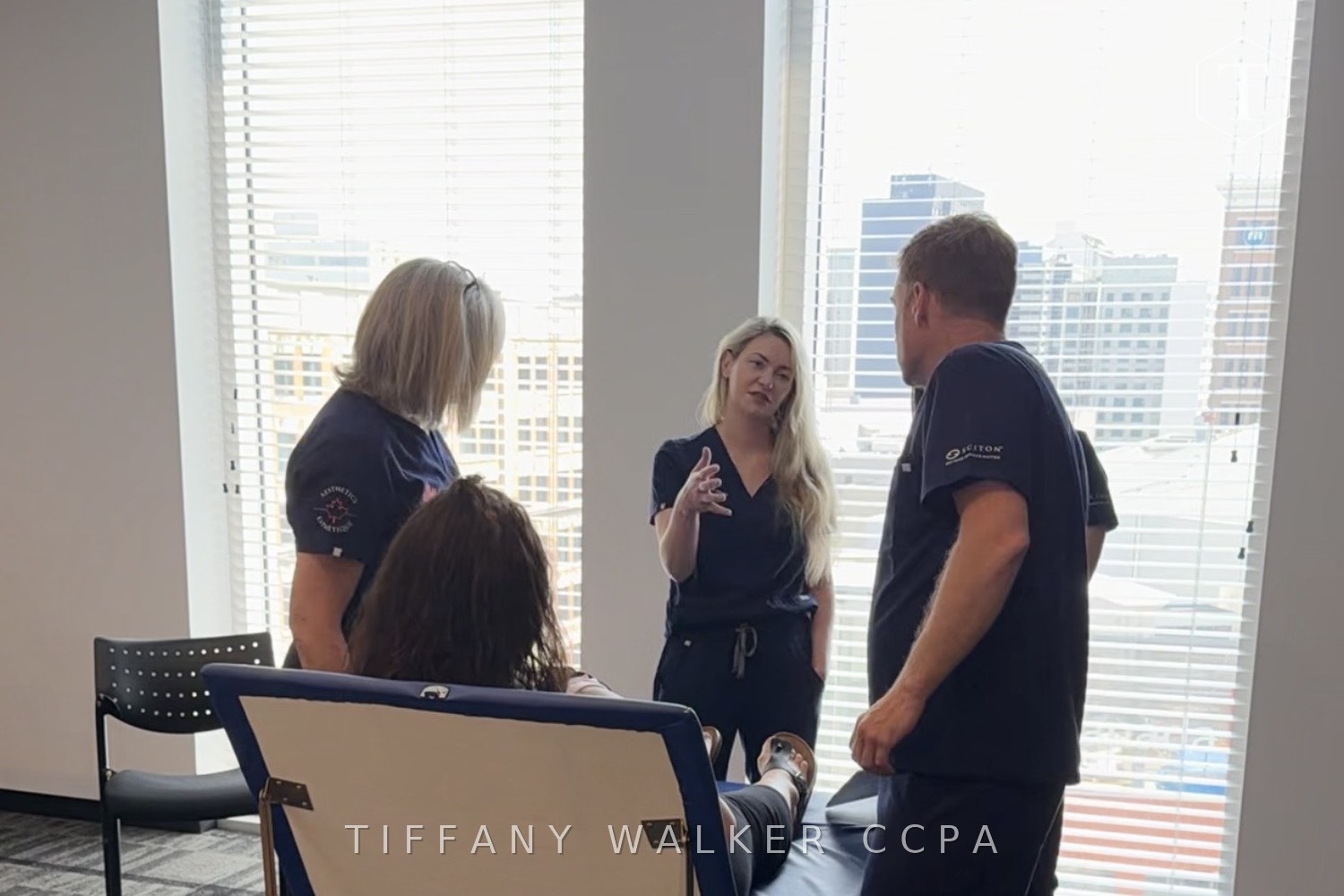 Tiffany Walker instructing clinicians at The Botox Course